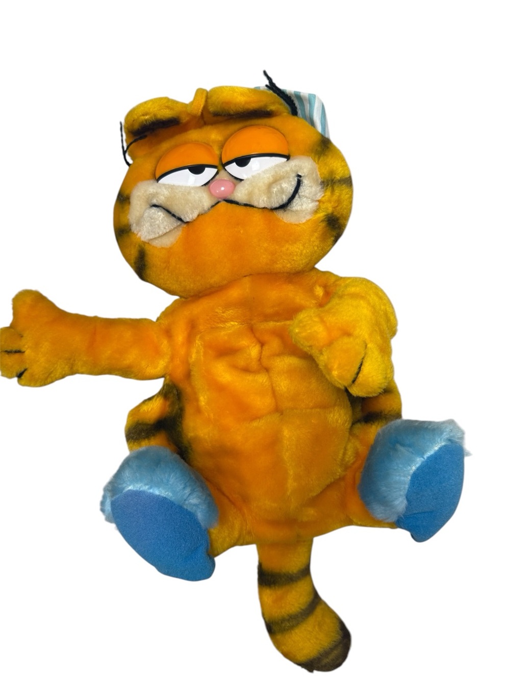 Vintage Garfield Pajama Bag plush stuffie backpack Dakin 1980's